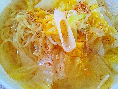 ✿タンメン❤白菜とねぎの簡単麺